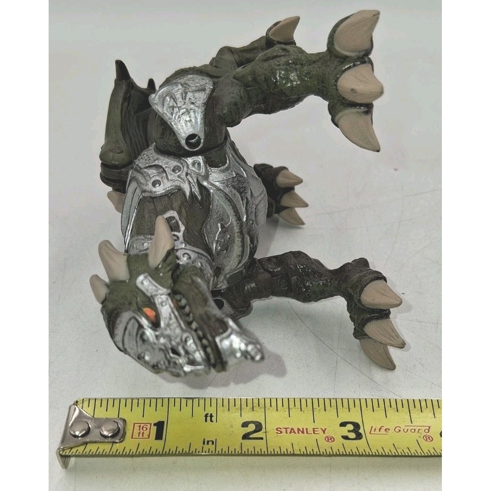 Rare Mega Bloks Argentum Silver Armor Dragon Metal Age Missing One Wing - Picture 7 of 7